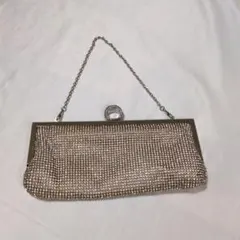 ビジュー装飾付きクラッチバッグ 3ウェイ