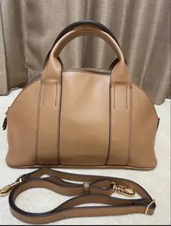 SAZABY 2WAY ハンドバッグ ショルダー ブラウン　ボストンバックのサムネイル