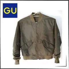 GU 中わたMA-1ジャケット オリーブ色