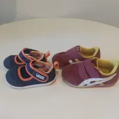 特価　asicsスニーカー & VANSメッシュサンダル