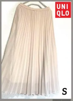 UNIQLO 人気プリーツスカート　ベージュピンク　S