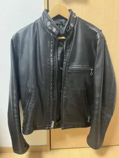 schott シングルライダース サイズ34 USA製 SCHOTT シングル ライダース レザージャケット ブラック 34