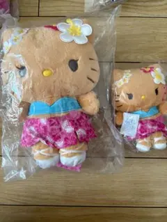 サンリオトコナツバケーション ハローキティ 日焼けピンク ぬいぐるみ マスコット