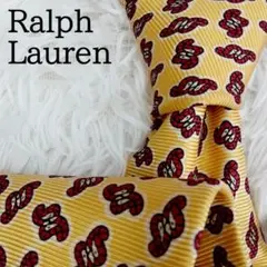 美品◎Ralph Lauren ラルフローレン ネクタイ 小紋柄 幾何学模様