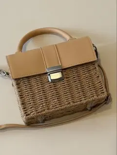 【最終値下げ】MOUSSY ラタン かごバッグ ハンドル付きのサムネイル