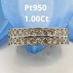 最終価格1.20ct プリンセスカット ダイヤハーフエタニティk18wgリング