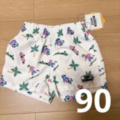 【新品タグ付き】水着 男の子 スケボーパームツリー柄