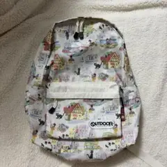 魔女の宅急便　OUTDOOR リュック 総柄 キキ ジジ　コリコの街　アウトドアのサムネイル