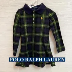 POLO RALPH LAUREN チェック長袖ワンピース
