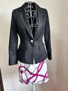 ソブレ　ブラックストライプ テーラードジャケット