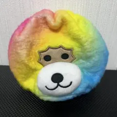 アフロ犬　ぬいぐるみフェイス巾着　ポーチ　サンエックス