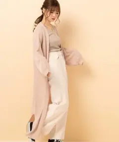 新品 タグ付き 【 RETROGIRL スリットロングニットカーデ 】