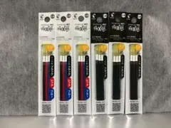 ☆フリクション 替芯 新品 三色３袋 黒３袋 合計６袋セット 0.38mm☆