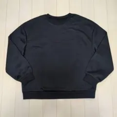 SHEIN　トレーナー　L　ブラック　裏起毛　クルーネック　スウェット　パーカー