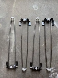 訳あり M101 折り畳み テーブル用脚 4個セット DIY 黒/銀 - メルカリ
