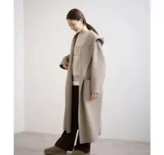 無印良品MUJI Labo カシミヤ混ダッフルコート ブラウンs - メルカリ