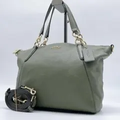 美品 Coach ケルシー 2wayバッグ レザー 斜め掛け e669