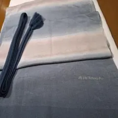 グラデーション帯揚げ（青・薄紫）同系色帯締めセット