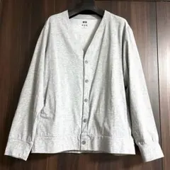 UNIQLO グレー エアリズムUVカット カーディガン L