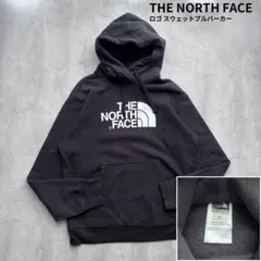 【THE NORTH FACE】ロゴスウェットパーカー 黒 Sサイズ