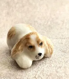 キャバリアキングチャールズスパニエル⭐置物⭐陶器