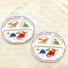 2枚セット 恐竜 ディノサウルス PECO ワンプレート 食器