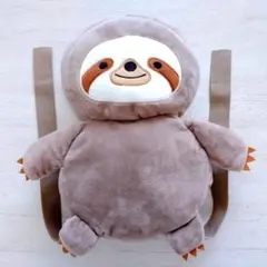 美品♥頭ごっつん防止 リュック ぬいぐるみ ナマケモノ