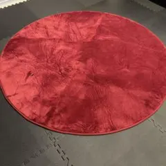 赤い円形ラグ148✖️148㎝