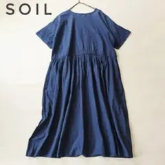 SOIL ソイル インドコットン カットワークレースワンピース ギャザードレスのサムネイル