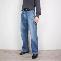 BOSS HUGO BOSS ストレートデニムパンツ ネイビー/IZ410 - メルカリ