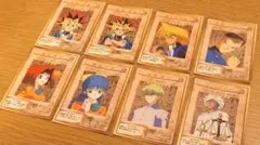 遊戯王 バンダイ版 カードダス キャラクターカード 8枚セット フル