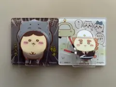 ちいかわ　アクリルシーンクリップビスケット　くりまんじゅう・シーサー