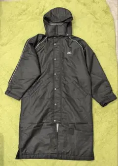 アシックス asics フード付き(取り外し可能) ベンチコート 黒