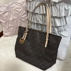 MICHAEL KORS トートバッグ MKロゴ ブラウン　A4可能