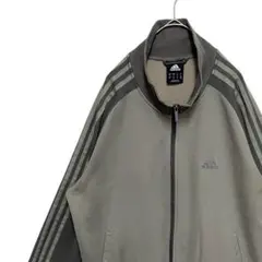 【レアカラー‼️】adidas トラックジャケット O カーキ バイカラー 古着