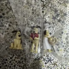 ウォレスとグルミット　めじるしアクセサリー　グルミット3種コンプリート