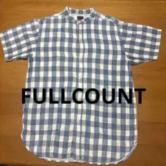 FULLCOUNT チェック柄 バンドカラー 半袖シャツのサムネイル