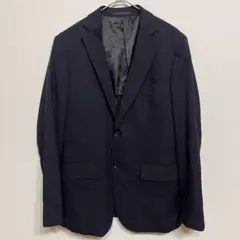 【S】GU ジーユー　メンズ　レディース　ジャケット　スーツ　仕事着　ネイビー