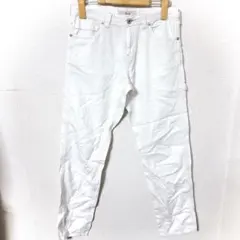 シュカ Shuca デニム ストレートデニム 白 ホワイト 無地 シンプル