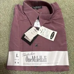 メンズ長袖シャツ Lサイズ 傷みあり ワインカラー