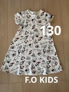 F.O.KIDS パンダ柄 半袖ワンピース 130のサムネイル