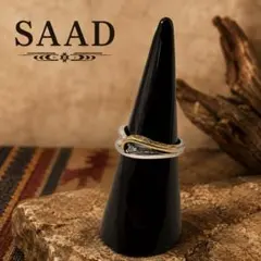 SAAD K18 アラベスクリング シルバー925 ダイヤモンド 9号のサムネイル