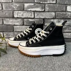コンバース ランスターハイク ハイカット 黒 22.5