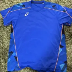 asics 卓球ウェア ブルー Lサイズ
