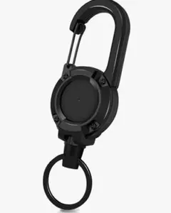 Marcea リールキーホルダー カラビナ付き 多機能 超軽量 伸縮性リール式