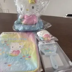 Hello Kitty キティ ミラー 置き時計 ポーチ セット 一番くじ - メルカリ