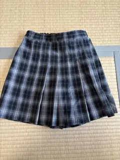 チェック柄プリーツスキュロットカート