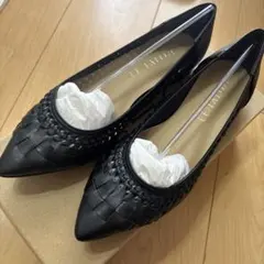 LE TALON POINTED MESH FLAT 24.5cm ブラック
