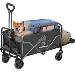 RULAYMAN アウトドアワゴン【2025強化版 後部展開可】大容量140L