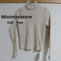 リブハイネック ニット